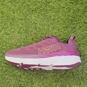 Hoka Plum Sneakers with White Sole
